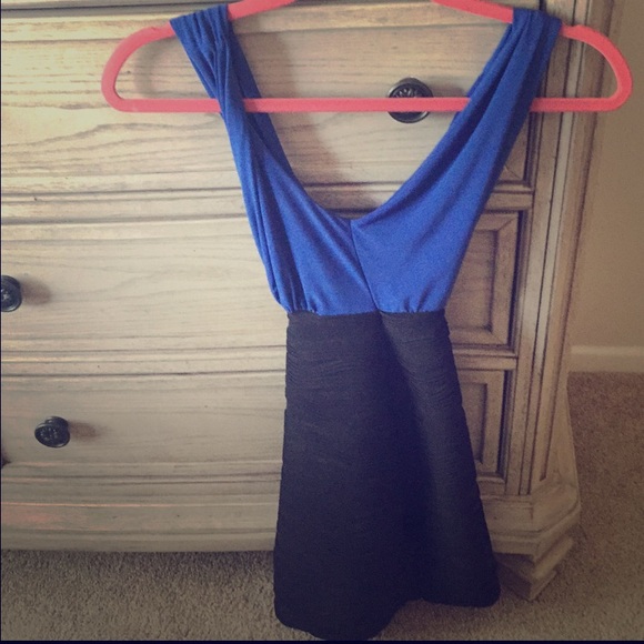 Black/blue dress from Sweden