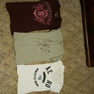 3 small aeropostale shirts