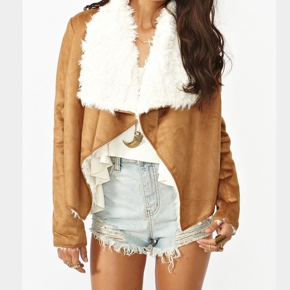 Nasty Gal Jackets & Blazers - ‼️SOLD‼️ Nasty Gal Shearling Jacket
