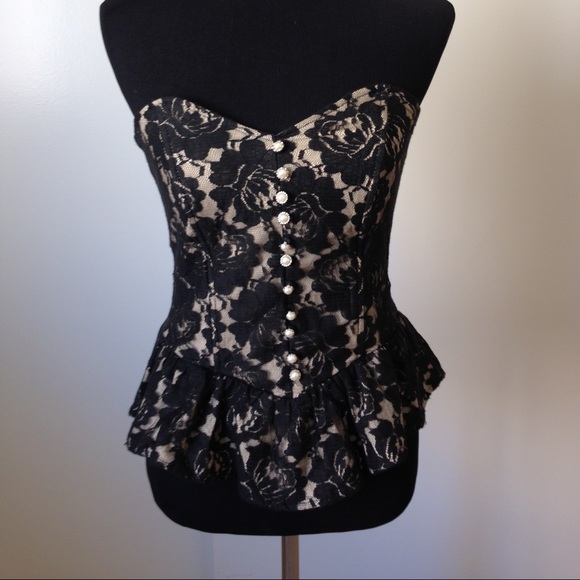 Black Lace Bustier