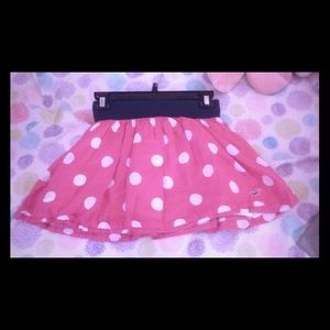 Hollister polka dot skirt