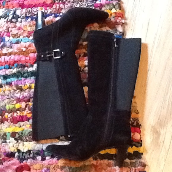 Black Velveteen Boots