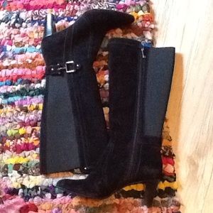 Black Velveteen Boots