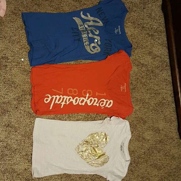 3 xsmall aeropostale shirts