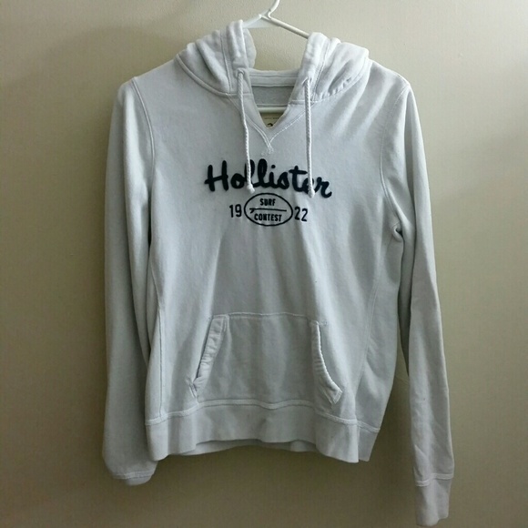 White Hollister Sweatshirt - Picture 1 of 2