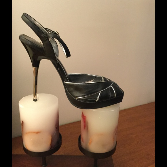 Wild Diva Shoes - CLEARANCE 🔥 Black Ankle Strap High Heels