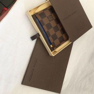 100 % Louis Vuitton CartesSimpleDamierMen's Wallet