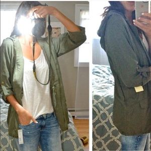 Green utility jacket