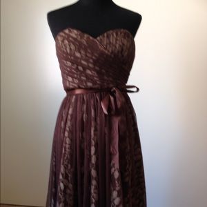 Brown lace dress