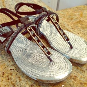 Practically new sparkle sandals