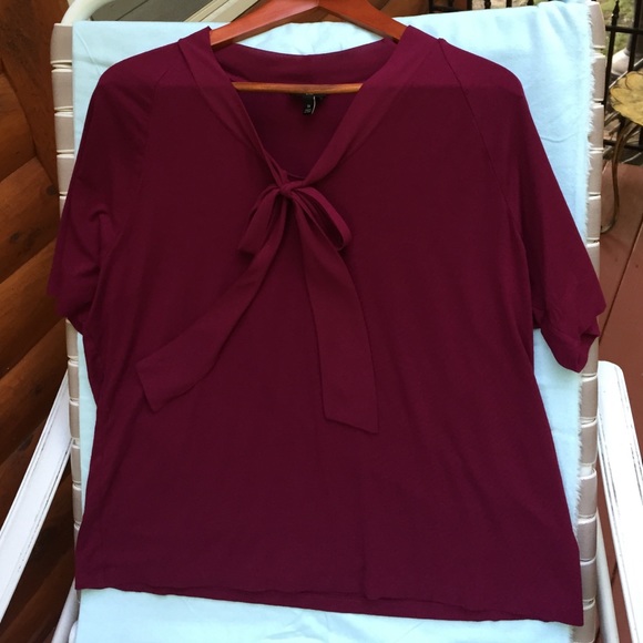 Cranberry dressy top