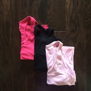 3 razor back tank tops