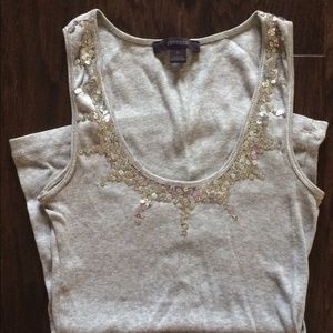 Express gray tank top