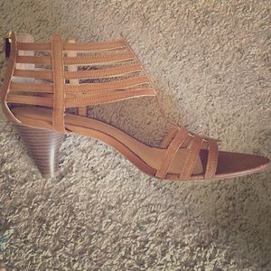 Nine West brown leather gladiator sandals