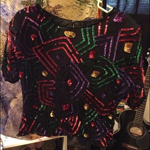 Super 80's sequin top