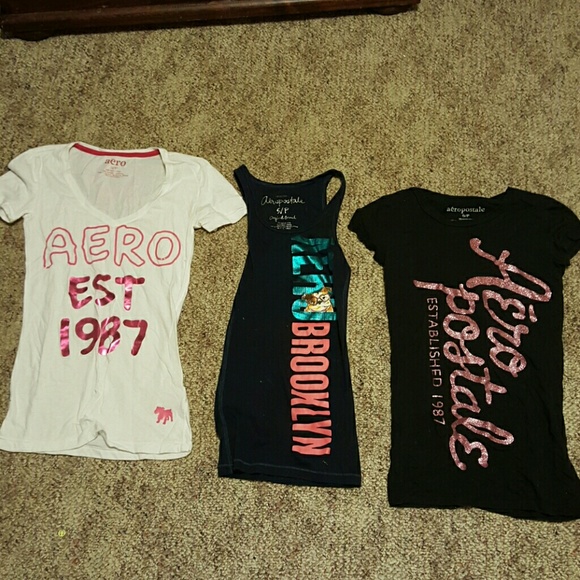 White tee, navy blue tank, black tee