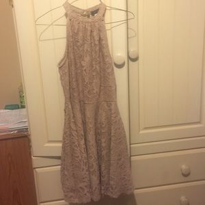 Beige/tan lace dress ,  SOLD