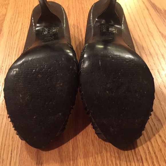 Lulu Townsend Gray sparkle heels - Picture 3 of 3