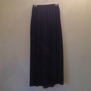 Black maxi skirt.