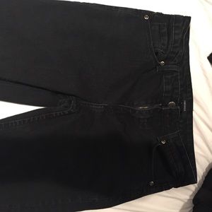 Black high rise cropped jeans from F21.