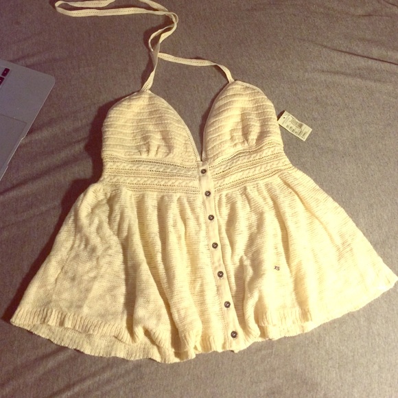 white crotchet ae tank - Picture 1 of 3