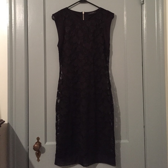 Black lace dress