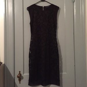 Black lace dress