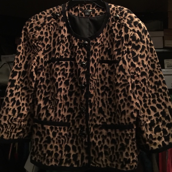 Cheetah blazer & black & white blazer