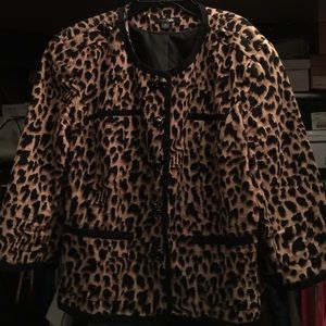 Cheetah blazer & black & white blazer