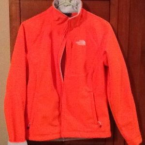 North face jacket ( bright orange )