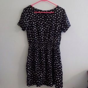 Black sunflower dress