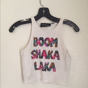 Mink pink boom Shaka laka top