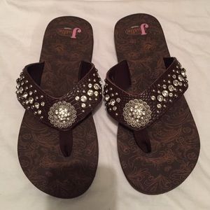 Bling flip flops
