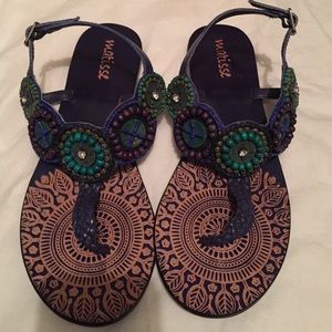 Gorgeous beaded gladiator sandals