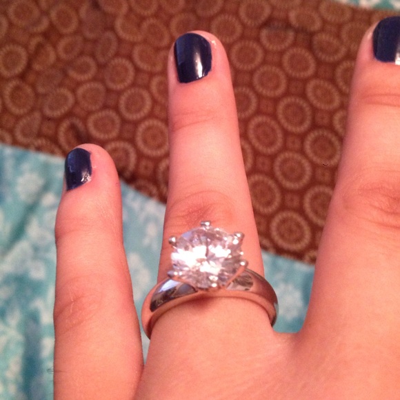 Faux Diamond Ring
