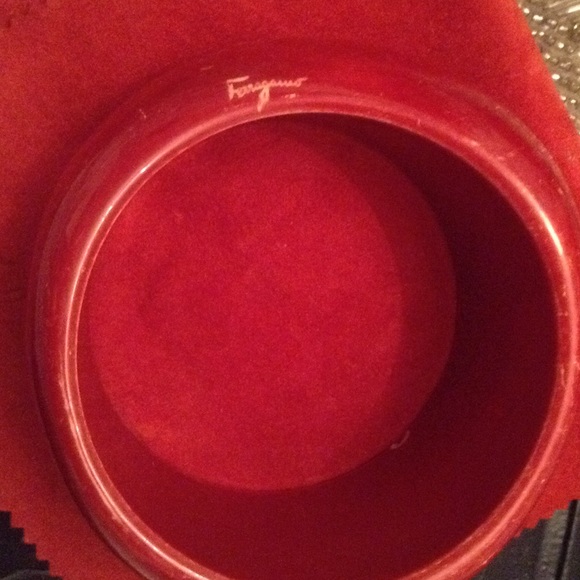 Salvatore Ferragamo RED wood bracelet