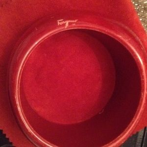Salvatore Ferragamo RED wood bracelet