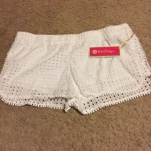 Lilly Pulitzer for Target white eyelet shorts XL