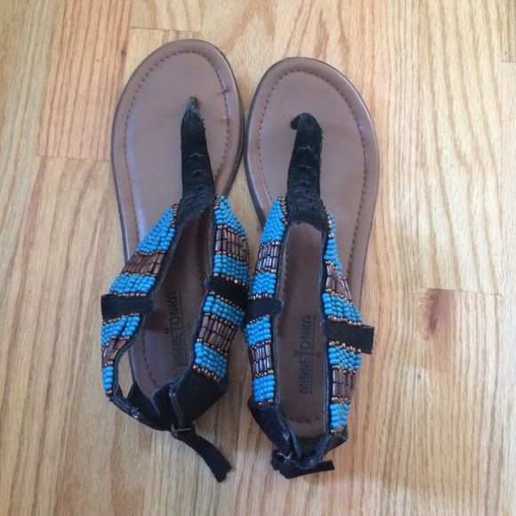 Minnetonka beaded sandals
