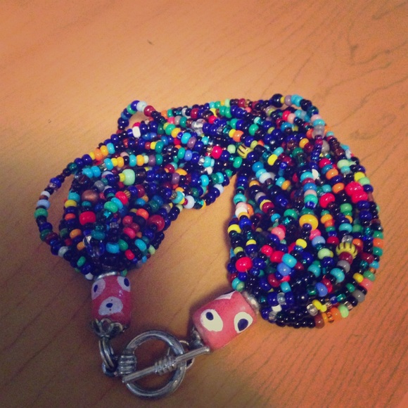 Multicolor African Bead Bracelt