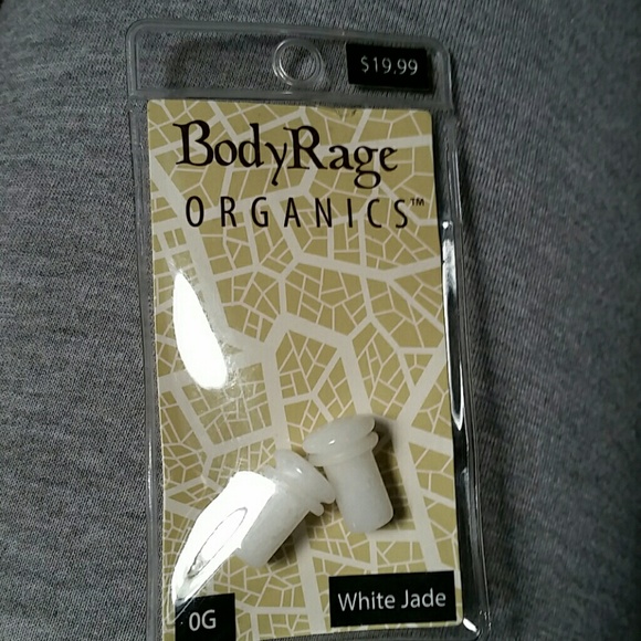 White jade 0G plugs for ears