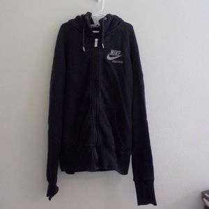 Black Nike Sportswear zipup hoodie