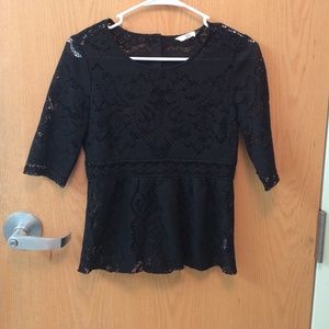 Black dolce vita crochet top
