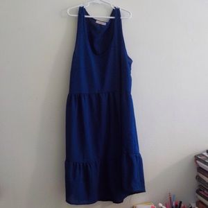 Royal Blue tiered dress