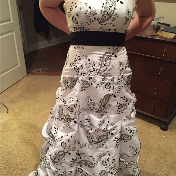 Floor length A Line Ball Gown!