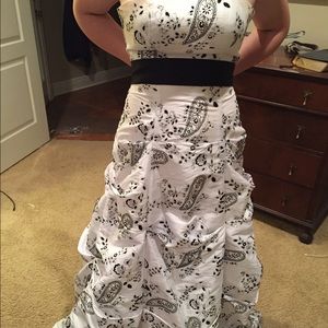 Floor length A Line Ball Gown!