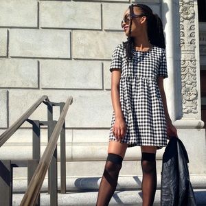 Black and White Shift Dress