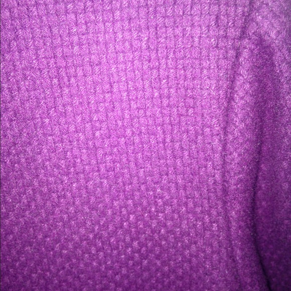 Wool texture winter coat. Plum color - Picture 2 of 3