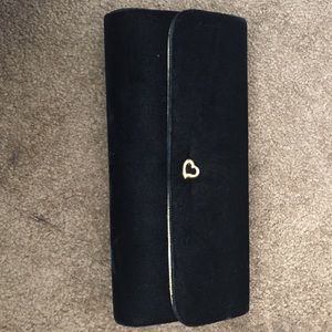 Black Velvet VS Clutch with Gold detail