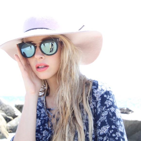 Blue Tie Dye Bell Sleeve Blouse - Picture 2 of 4